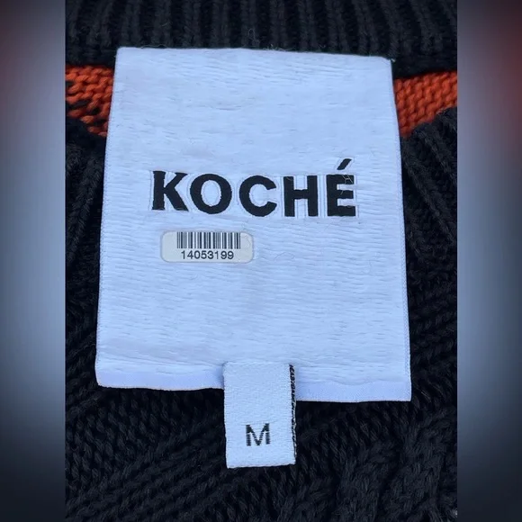Koché Patchwork Oversized Sweater size medium